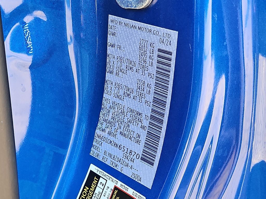 2024 Nissan Frontier SV