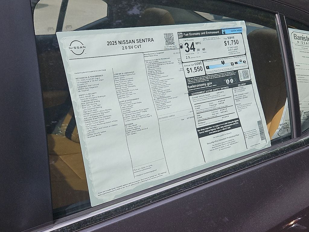 2025 Nissan Sentra SV