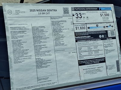 2025 Nissan Sentra SR