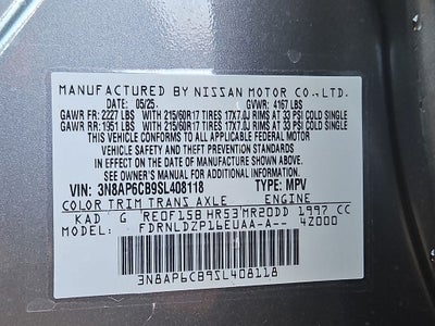 2025 Nissan Kicks SV