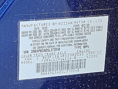 2025 Nissan Kicks SR