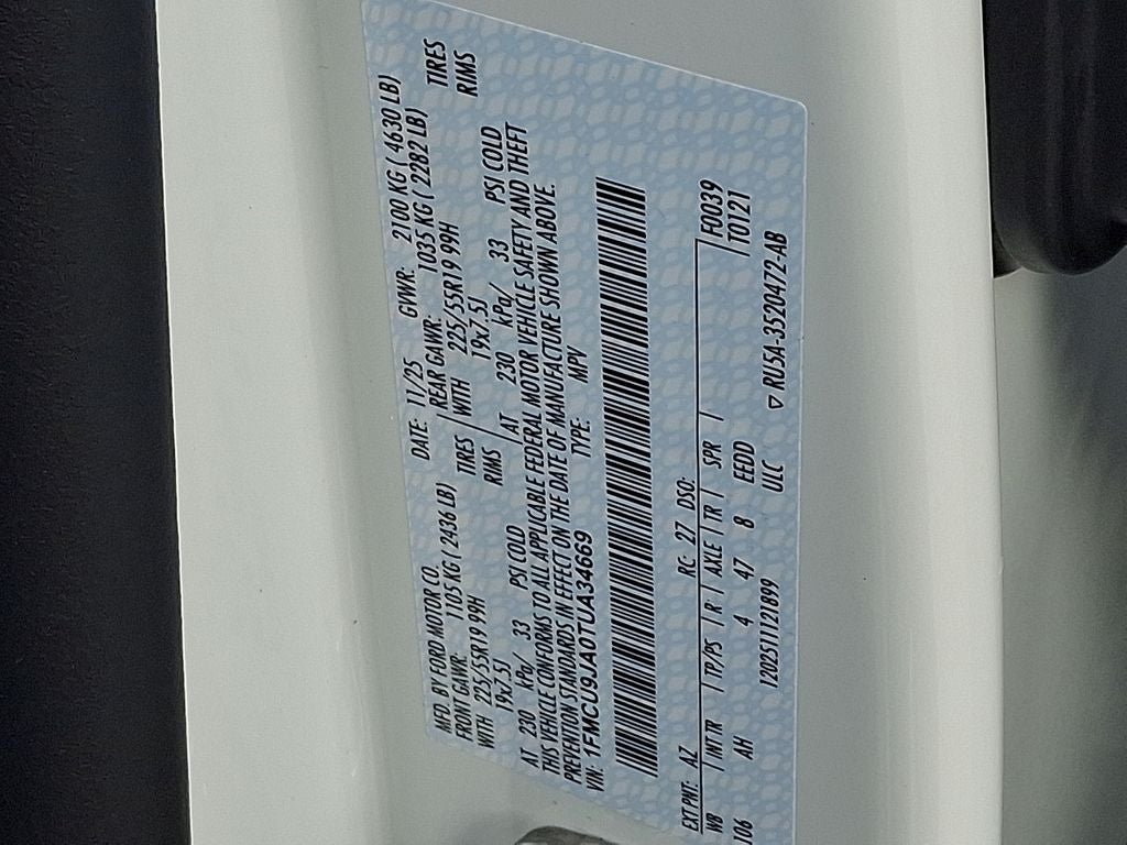 2026 Ford Escape Platinum