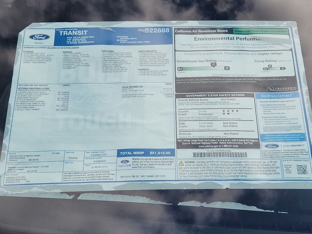 2024 Ford Transit Van Base