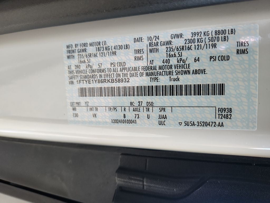 2024 Ford Transit Van Base