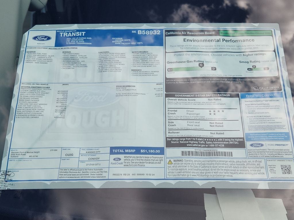 2024 Ford Transit Van Base