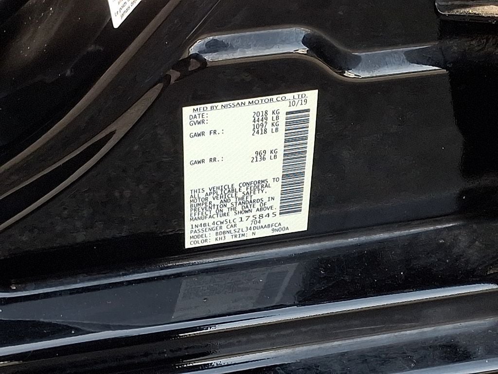 2020 Nissan Altima 2.5 SR