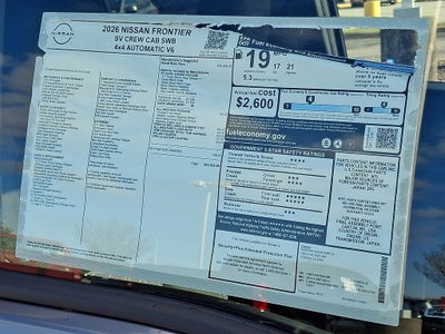 2026 Nissan Frontier SV