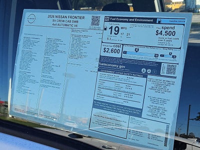 2026 Nissan Frontier SV