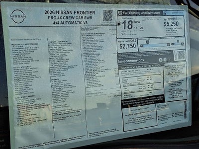 2026 Nissan Frontier PRO-4X