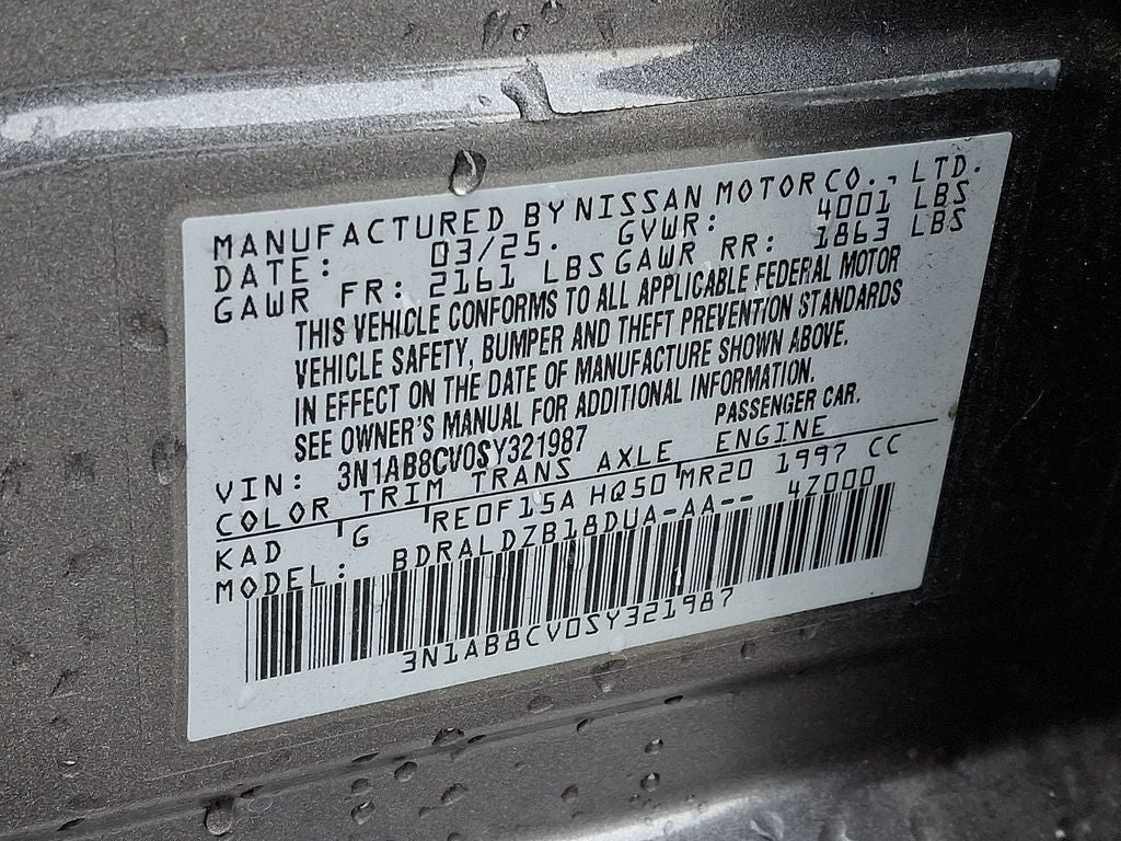 2025 Nissan Sentra SV