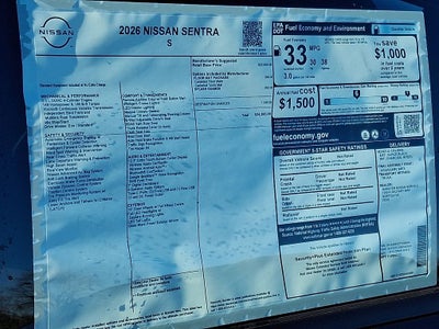 2026 Nissan Sentra S