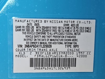 2026 Nissan Kicks SR