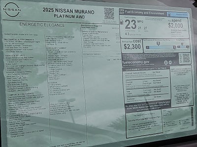 2025 Nissan Murano Platinum