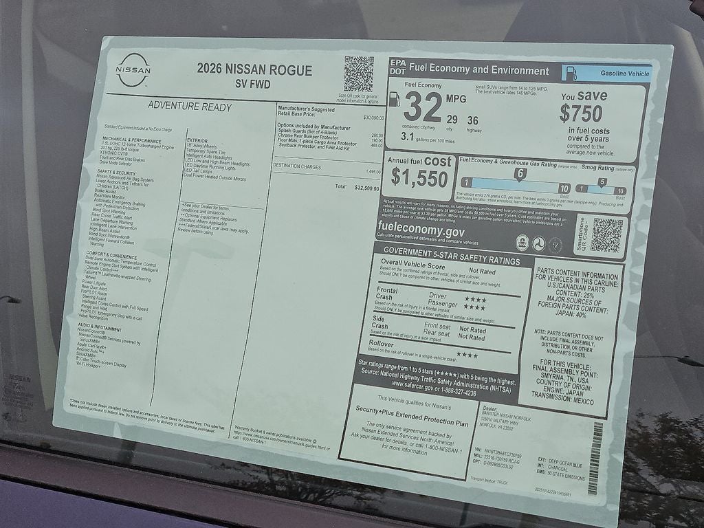 2026 Nissan Rogue SV