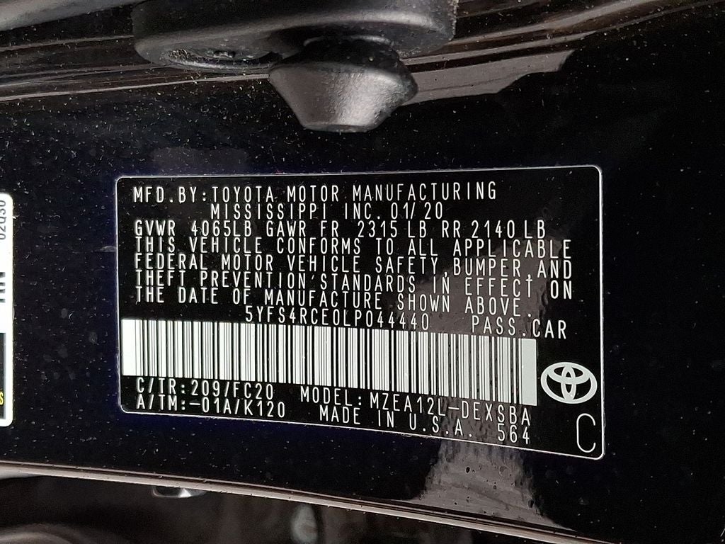 2020 Toyota Corolla Nightshade