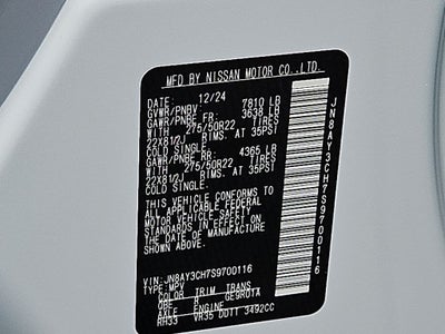 2025 Nissan Armada Platinum Reserve