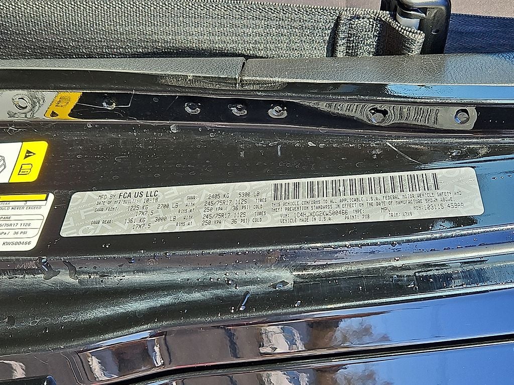 2019 Jeep Wrangler Unlimited Sport S 4x4