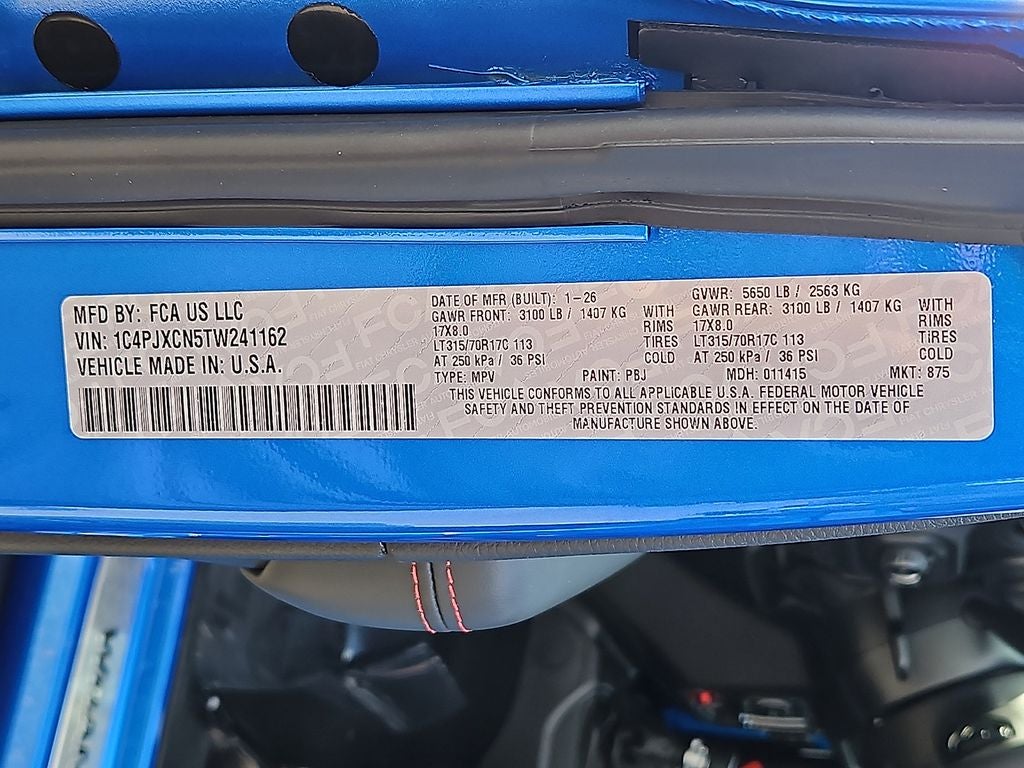 2026 Jeep Wrangler WRANGLER 2-DOOR RUBICON X