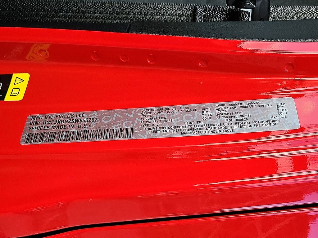 2025 Jeep Wrangler WRANGLER 4-DOOR SPORT S