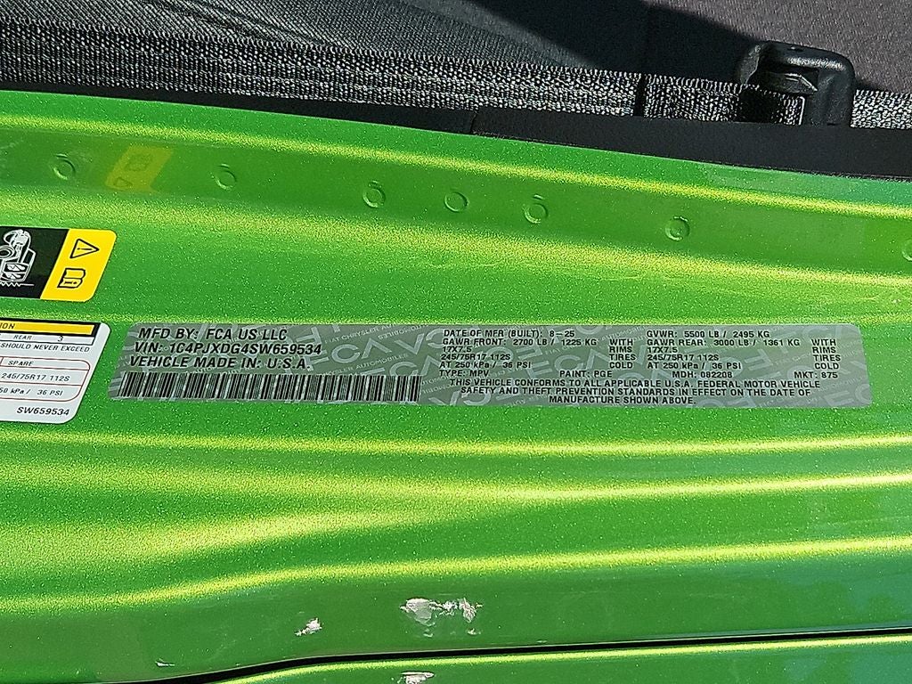 2025 Jeep Wrangler WRANGLER 4-DOOR SPORT S