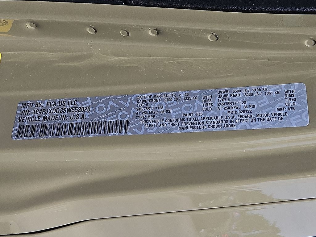 2025 Jeep Wrangler WRANGLER 4-DOOR SPORT S