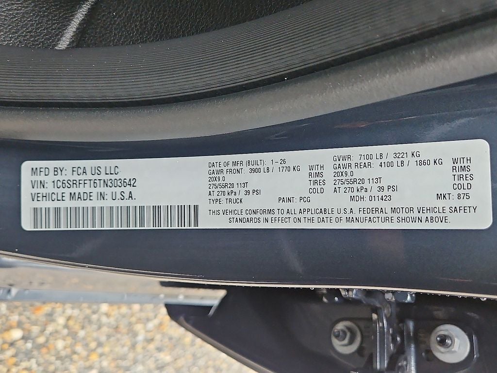 2026 RAM Ram 1500 RAM 1500 BIG HORN CREW CAB 4X4 5'7' BOX