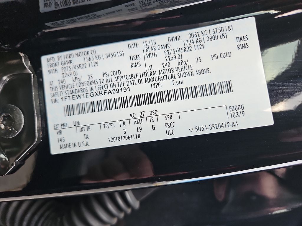 2019 Ford F-150 Limited