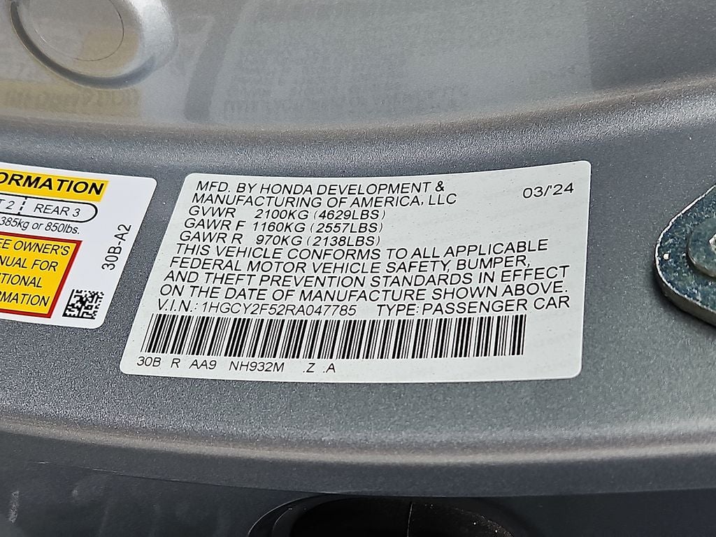 2024 Honda Accord Hybrid Sport