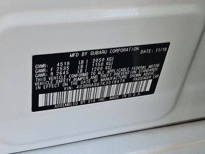 2019 Subaru Legacy Sport