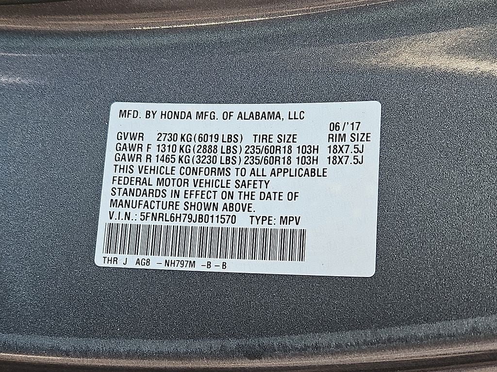 2018 Honda Odyssey EX-L